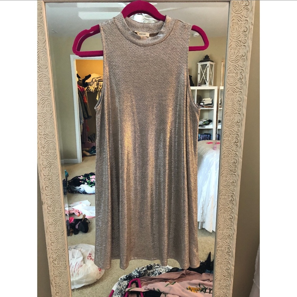 Shimmery gold dress